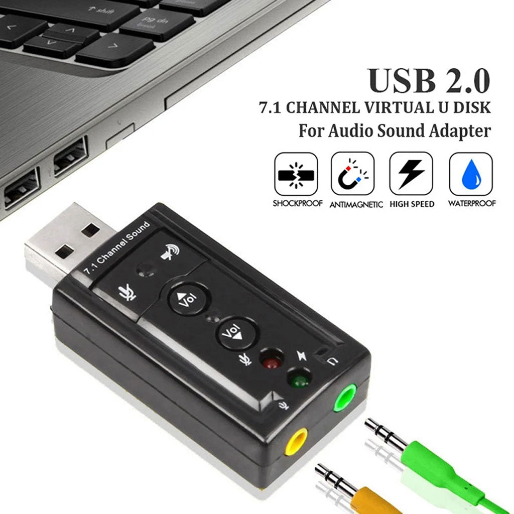 Carte Son USB 7.1 Externe : Performance Audio et Portabilité