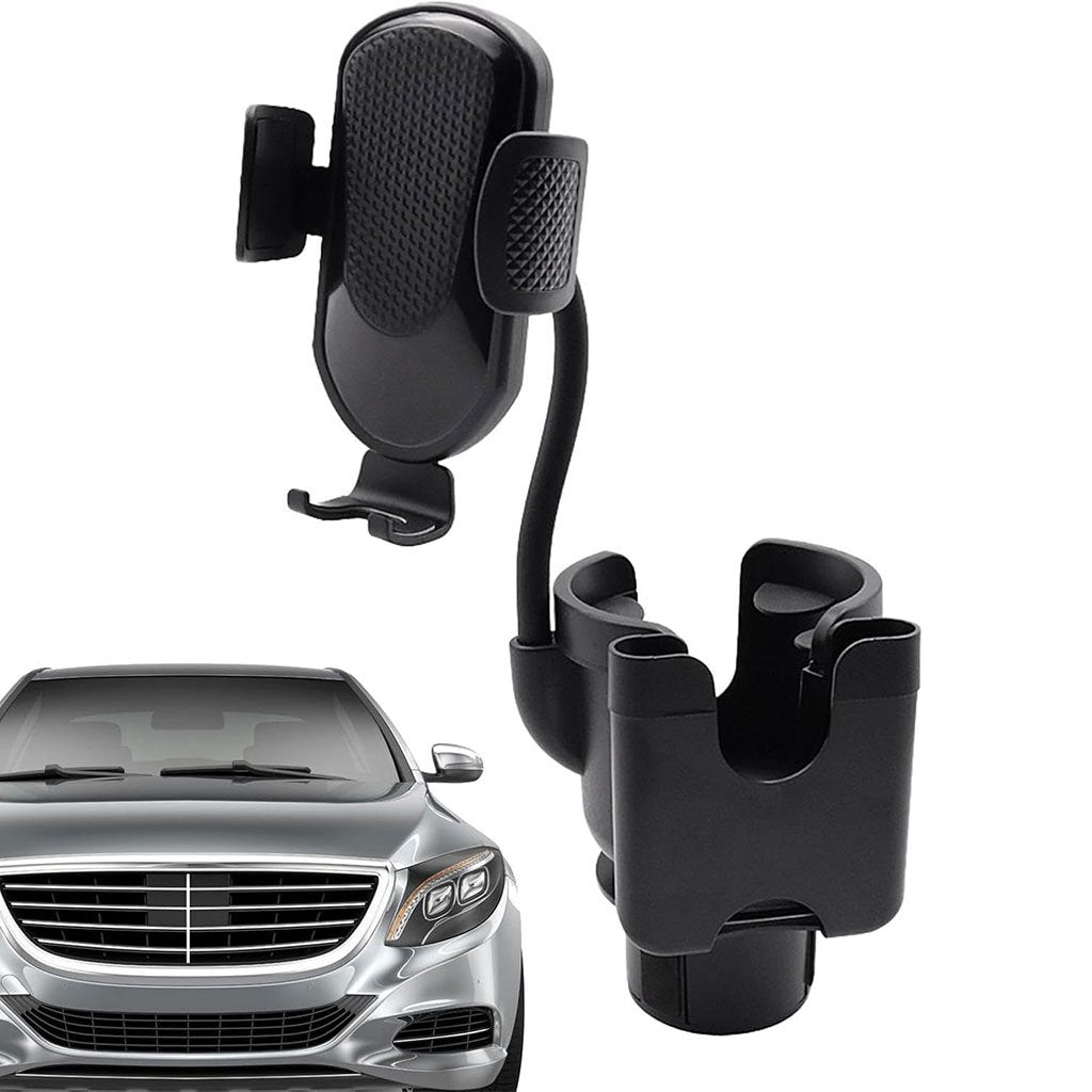 Support Téléphone Voiture avec Porte-Gobelet Intégré – Réglable & Rotatif image 3
