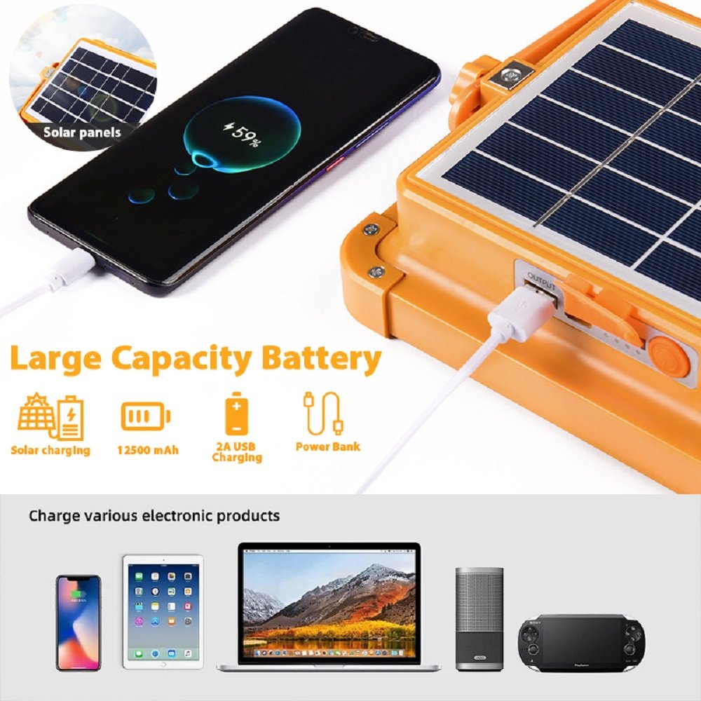 Projecteur LED étanche Rechargeable 4 modes D'éclairage Power-Bank 1000W image 11
