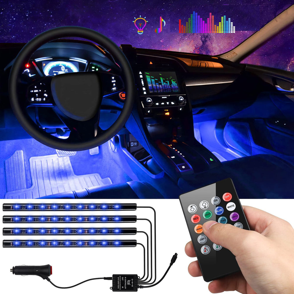Éclairage LED Intérieur Voiture avec Télécommande – Synchronisation Musique et Multicolore image 0