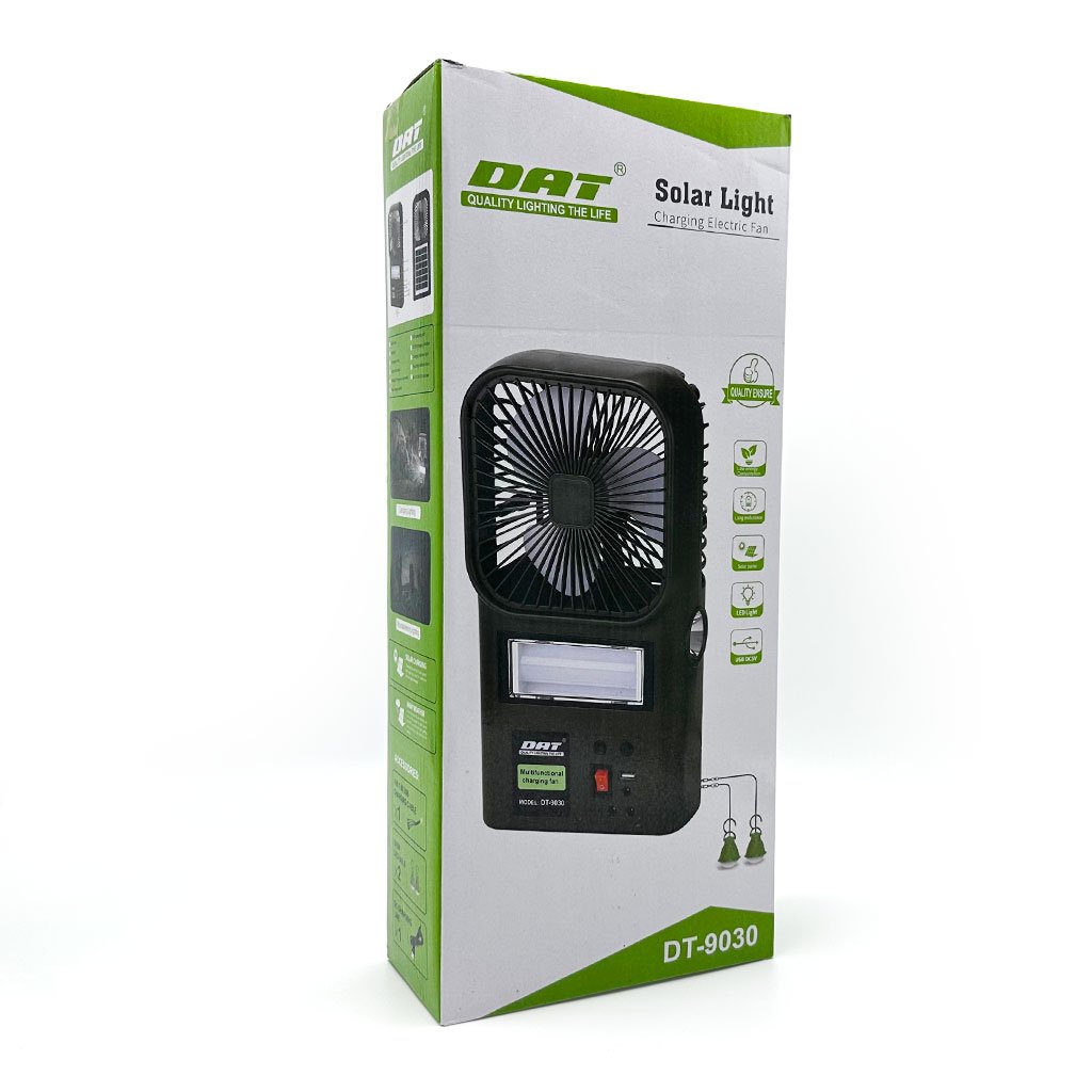 Kit Ventilateur et Lampe Multifonction avec Panneau Solaire , Idéal pour les Sorties et Coupures de Courant image 2
