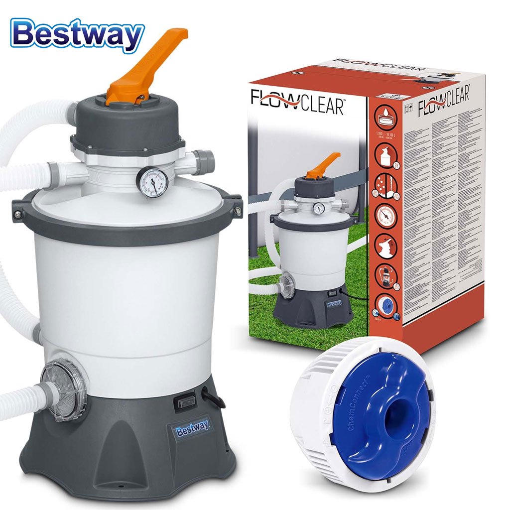 FlowClear Pompe de Filtre à Sable 1100-18100L Bestway 58515 image 3