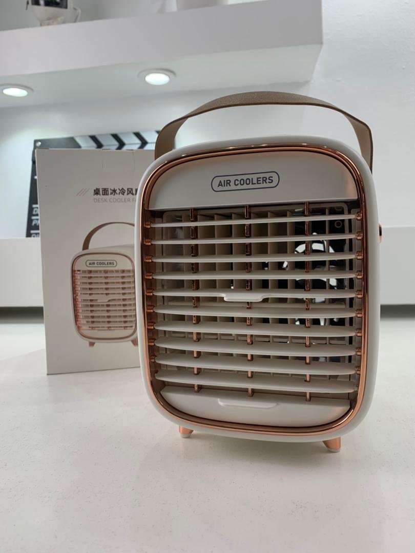 Ventilateur de Bureau Humidificateur 2-en-1 – Rechargeable & 3 Vitesses image 2