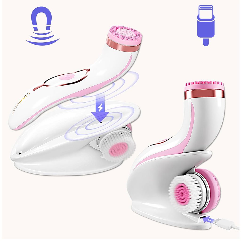 Brosse Nettoyante Visage Électrique à Micro-Vibrations Étanche – فرشاة تنظيف الوجه image 1