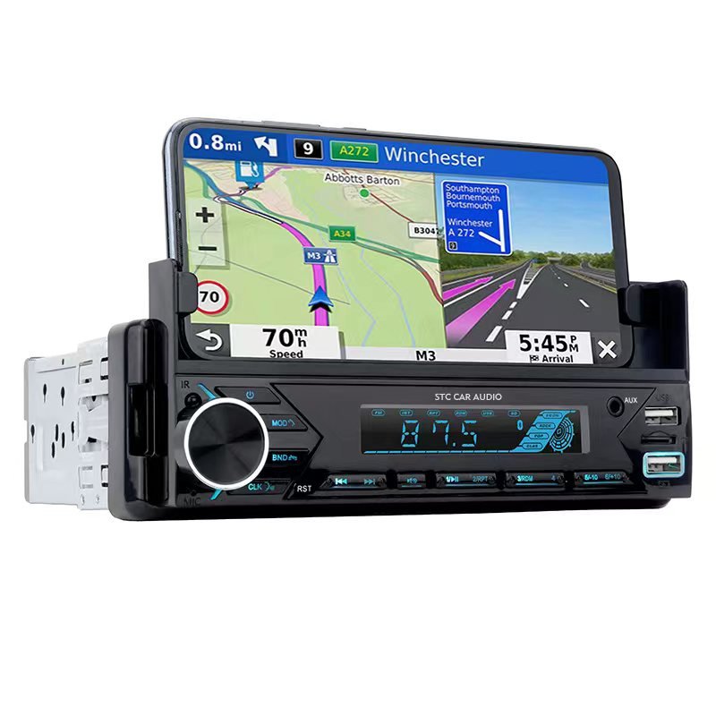 Autoradio MP3 Bluetooth 1DIN – USB, FM, Télécommande, App image 0