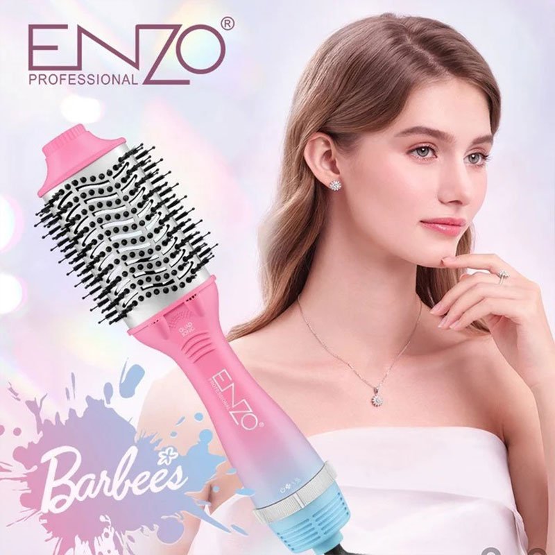 Brosse Sèche-Cheveux Nano-Titane Barbie Enzo – Lissage & Volume Professionnels image 3