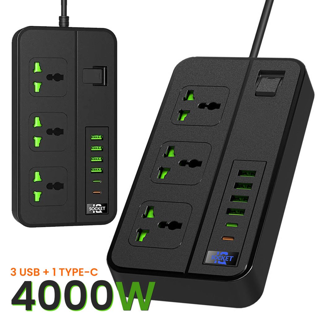 Multiprise Universelle avec Ports USB et Type-C – Sécurité et Performance au Quotidien image 0