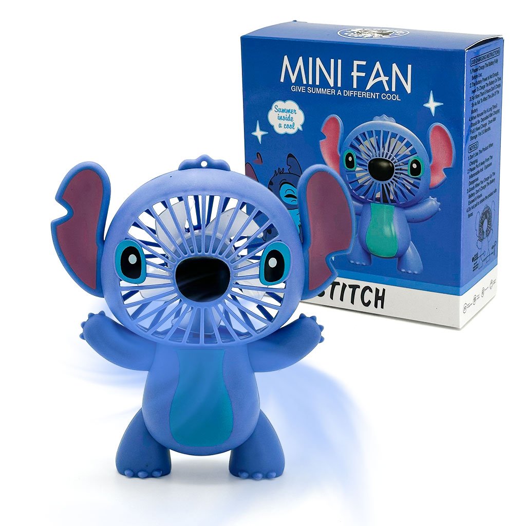 Mini Ventilateur Portable Stitch – USB & Design Mignon image 0