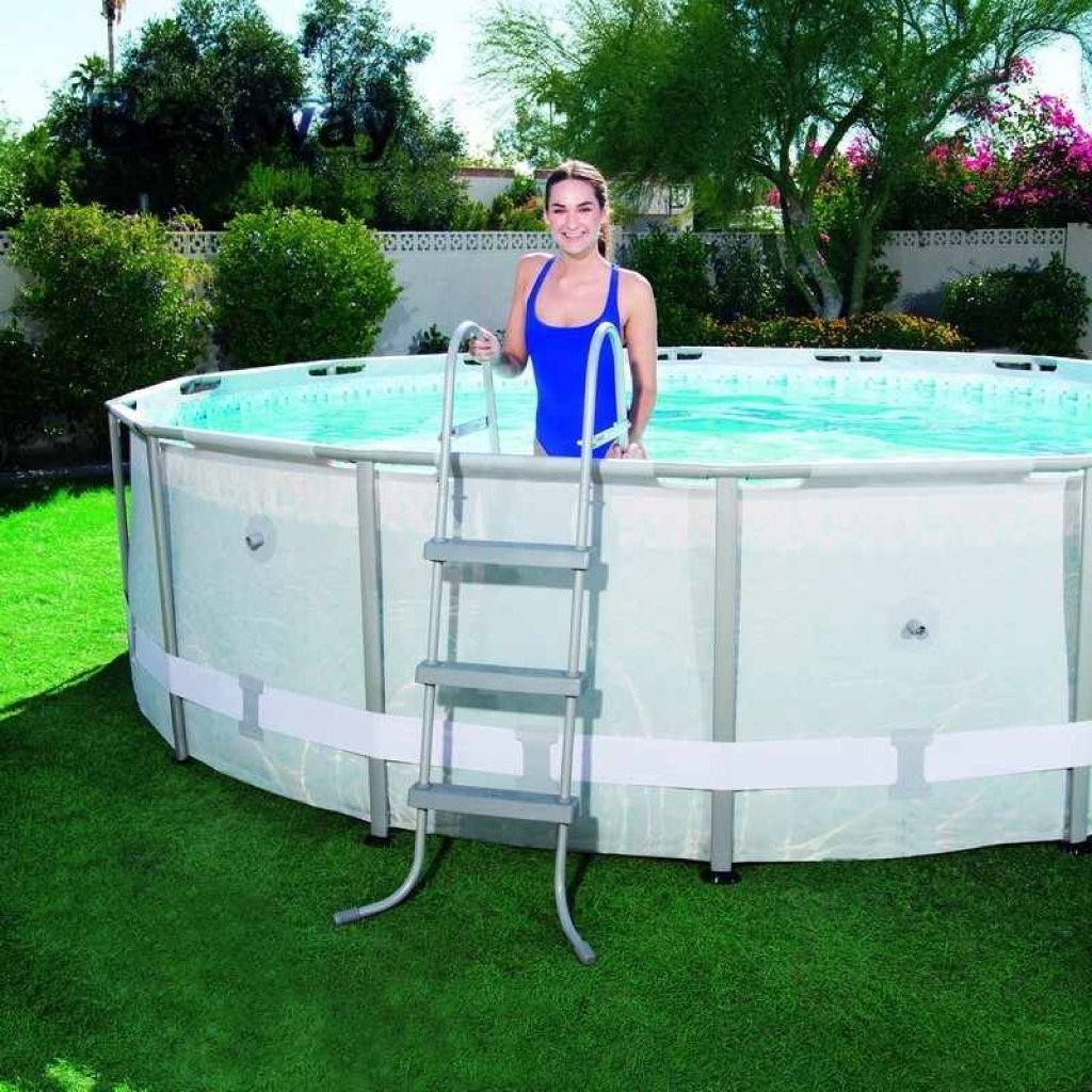 Échelle de Piscine Bestway 107 cm – 3 Marches Antidérapantes, 150 kg درج مسبح بست واي 107 سم – 3 درجات مقاومة للانزلاق، 150 كغ image 2