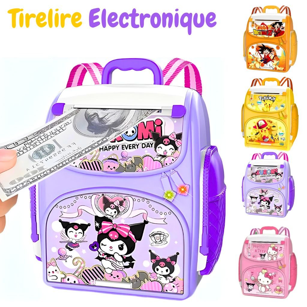 Tirelire Intelligente en Forme de Sac à Dos – Coffre-Fort Ludique pour Enfants image 0