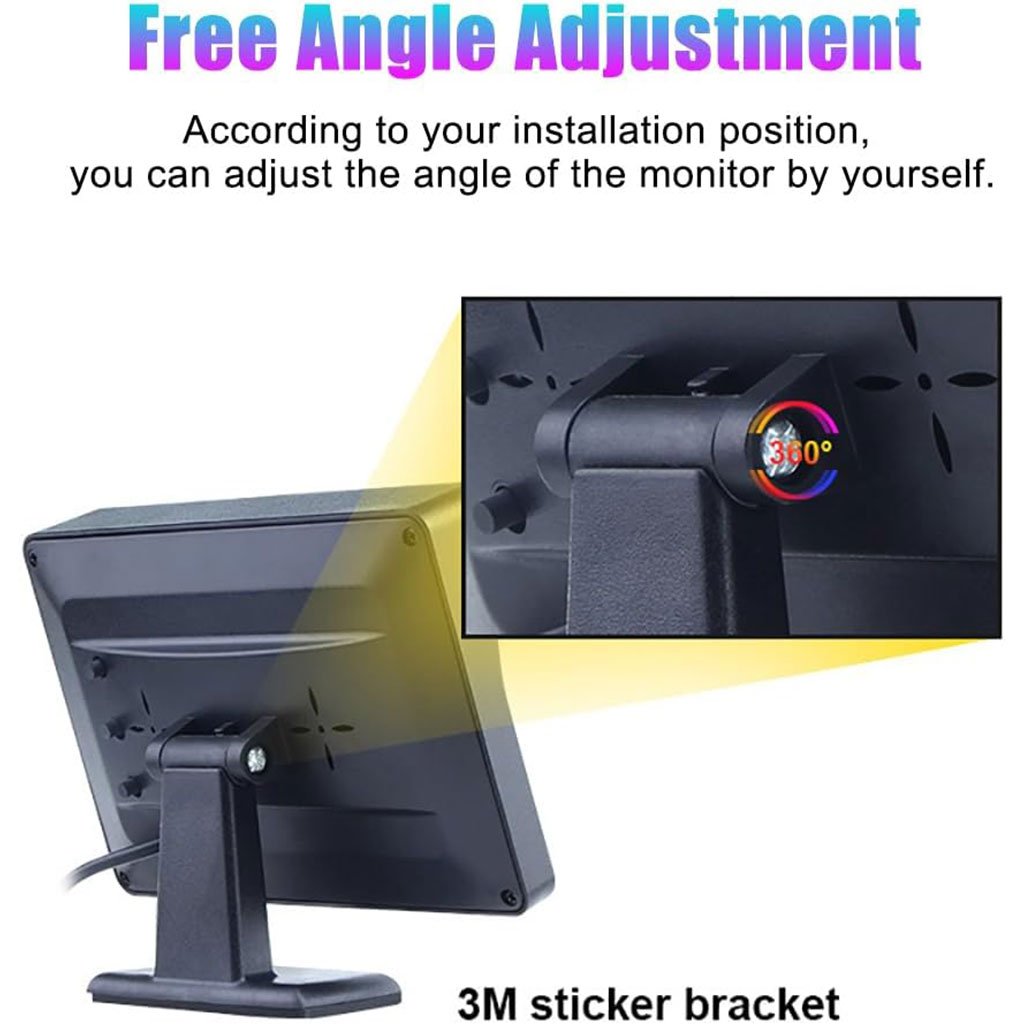 Caméra de Recul Grand Angle 170° + Écran 4,3" – Vision Nocturne &amp; Stationnement Sécurisé image 2