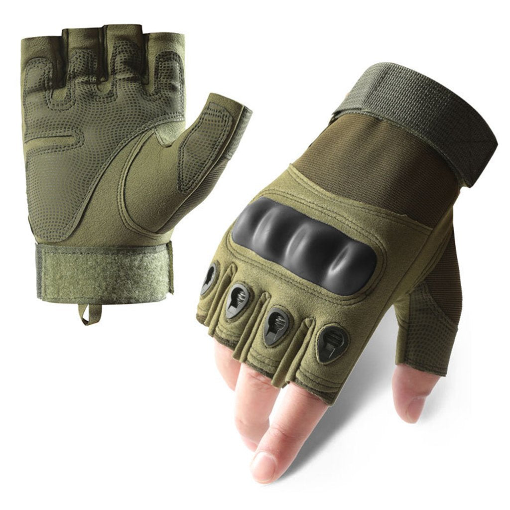 Gants Tactiques Demi-Doigts + Cagoule Thermique – Protection &amp; Mobilité image 4