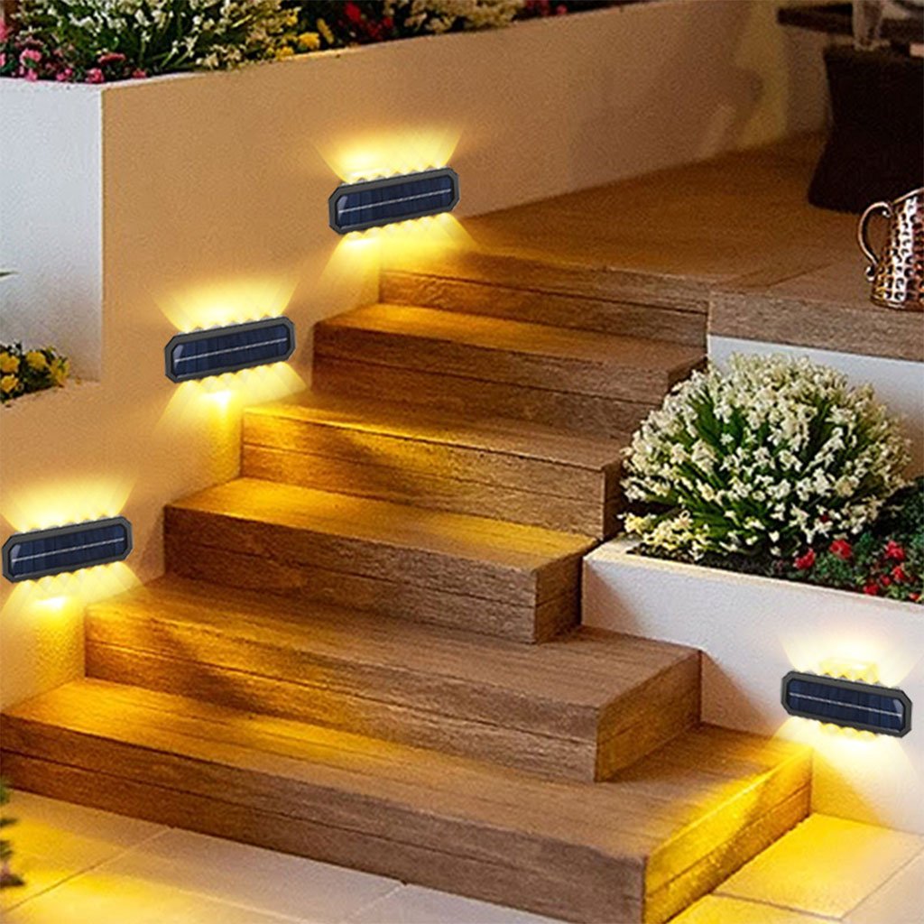 Applique Murale Solaire LED 8 Lumières avec Détecteur de Mouvement image 2