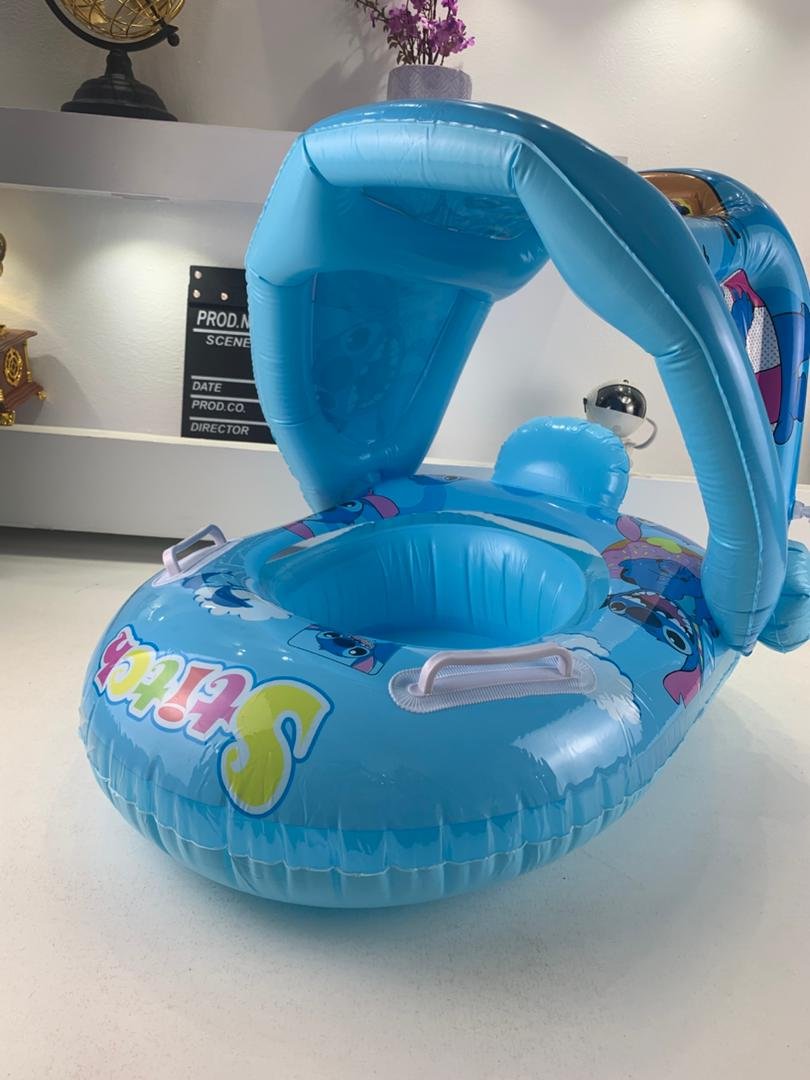 Bouée Bébé Gonflable avec Toit de Protection Solaire – عوامة سباحة قابلة للنفخ مع مظلة للأطفال image 1