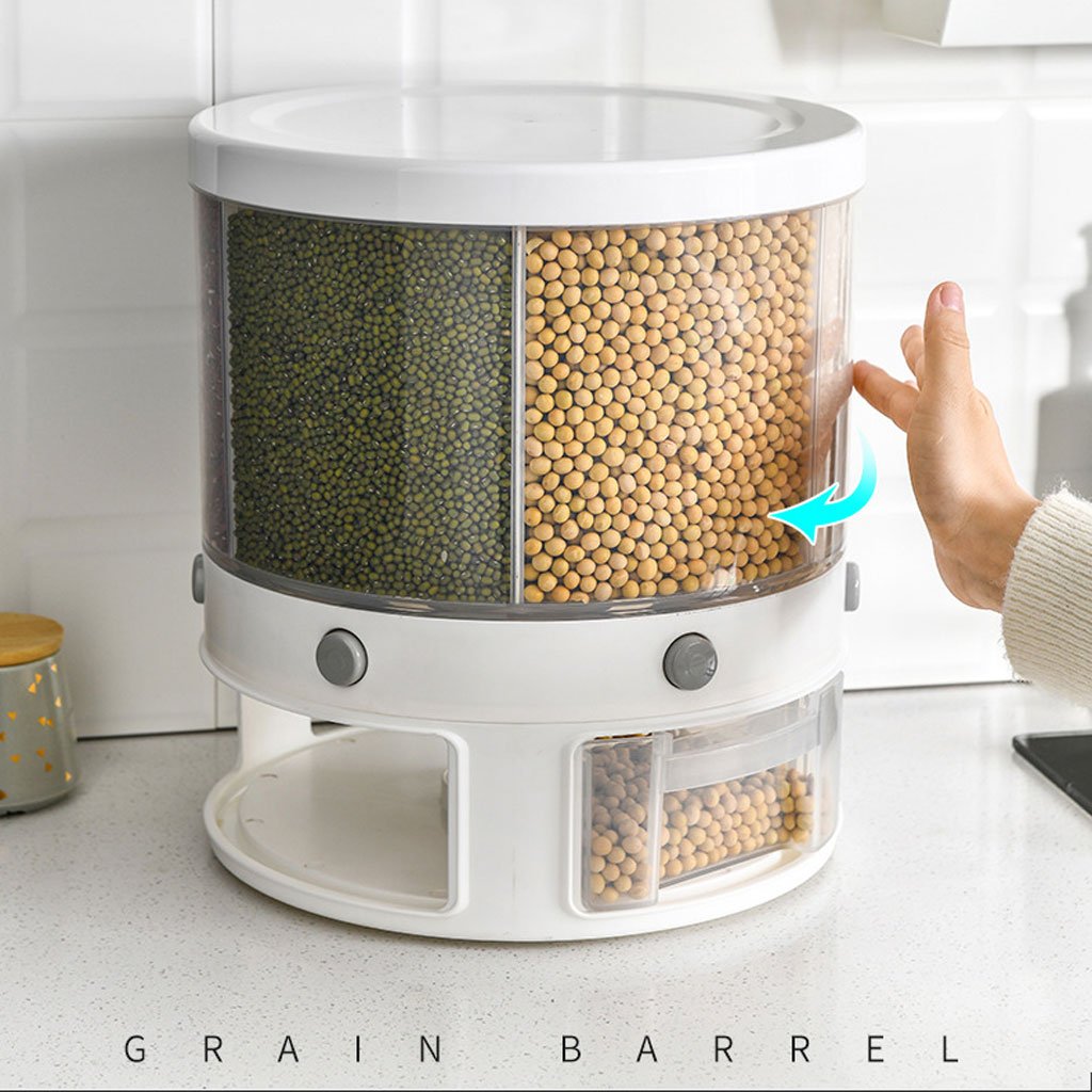 Distributeur Intelligent de Céréales Rotatif 360° – 6 Compartiments, Sans BPA image 5