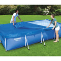 Bâche de Piscine Rectangulaire 400 x 211 cm en Polyéthylène Bestway 58107 – غطاء مسبح مستطيل كبير image 0