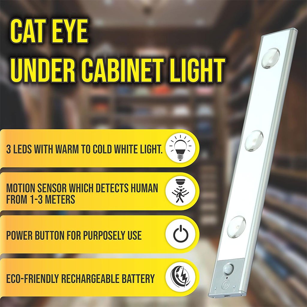 Lampe LED Rechargeable avec Détecteur De Mouvement Intérieur 3 Modes 40CM image 3