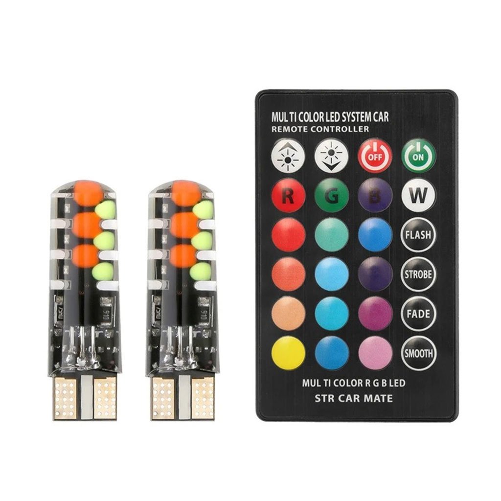 Ampoules LED RGB T10 avec Télécommande – 16 Couleurs & Effets Dynamiques image 5