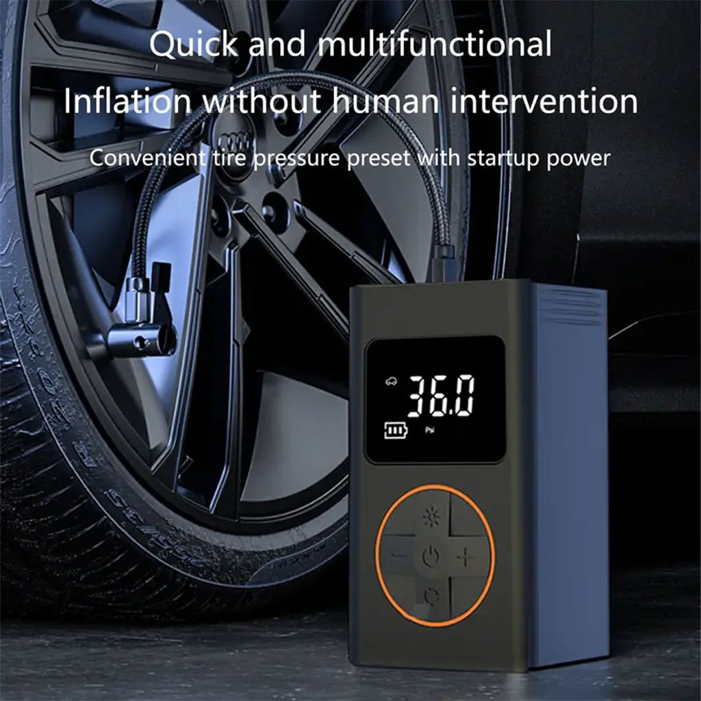 Compresseur d’air pour pneus de voiture avec manomètre numérique image 6