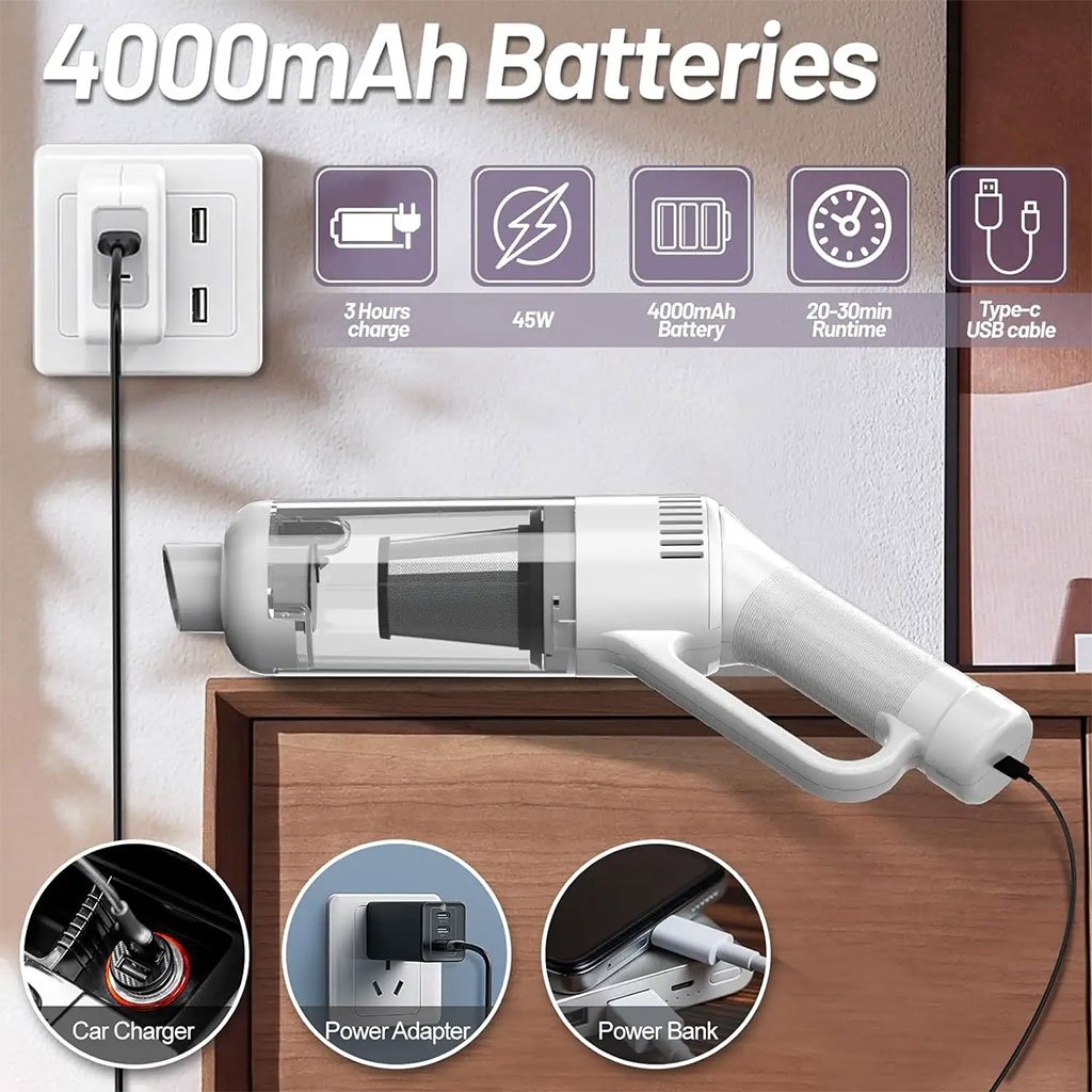 Aspirateur à Main Sans Fil 10 000 Pa – Haute Puissance & Silencieux image 3