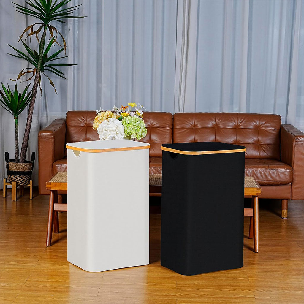Panier à Linge Grande Capacité 70L – Rangement Élégant et Pratique