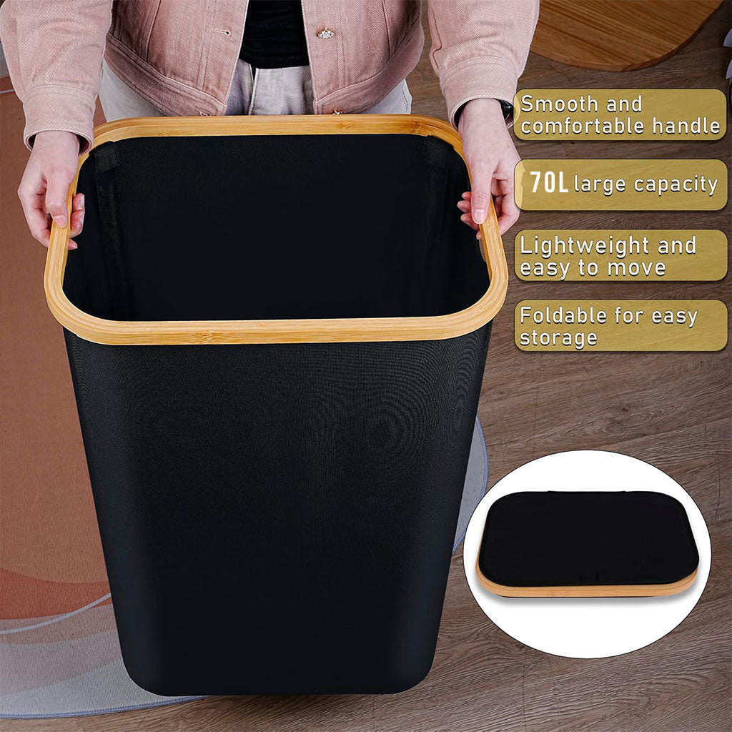 Panier à Linge Grande Capacité 70L – Rangement Élégant et Pratique