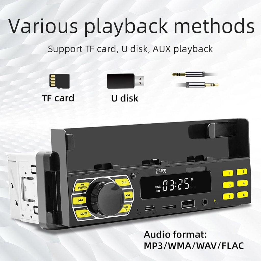 Autoradio Bluetooth LED Multicolore – Appels Mains Libres & Son Haute Qualité image 5