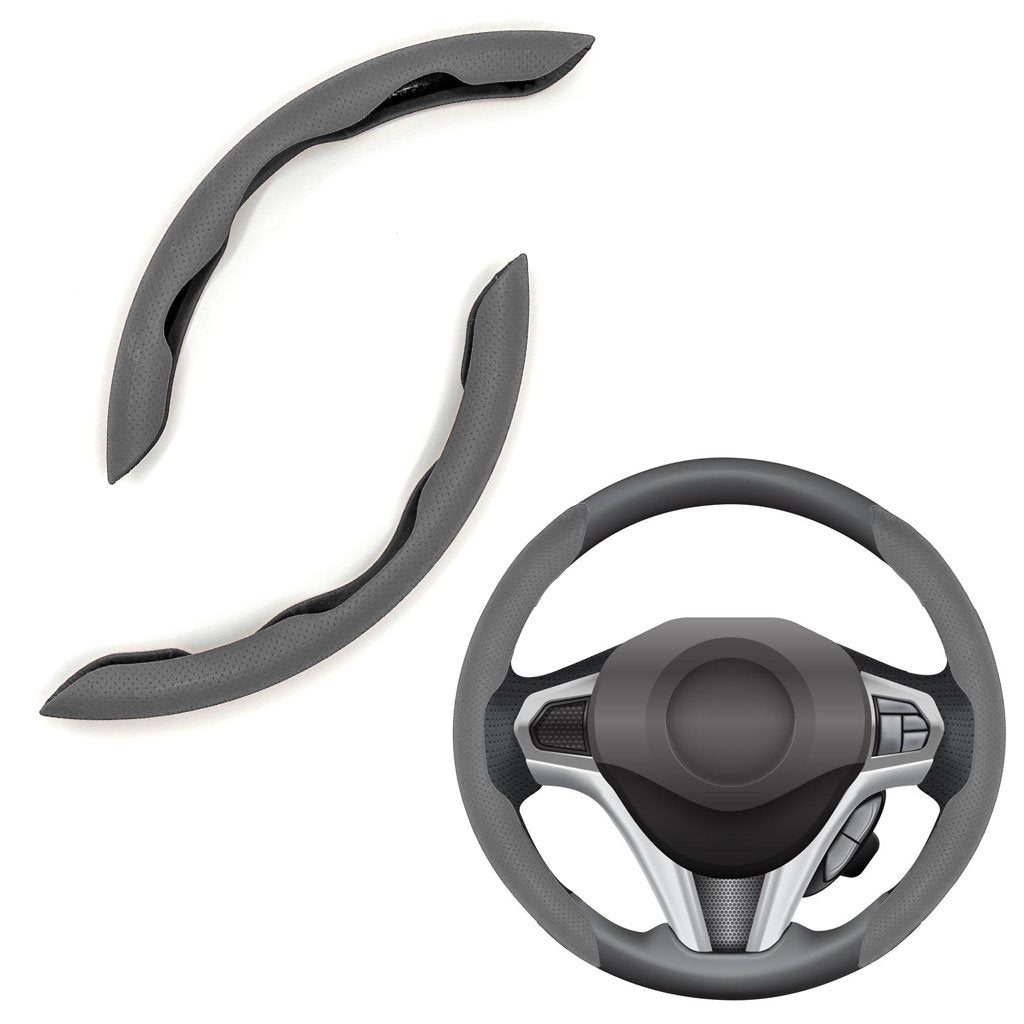 Couvre Volant Universelle Antidérapante en Cuir – Design 2 Pièces image 1