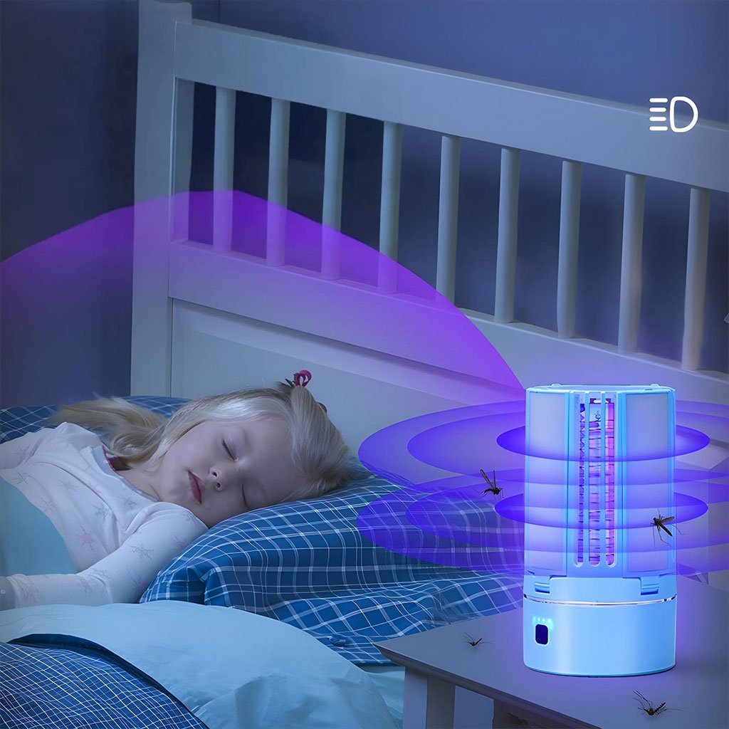 Lampe Anti-Moustique LED Rechargeable – UV Silencieuse Intérieur/Extérieur image 1
