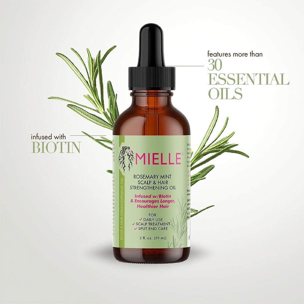 Huile Fortifiante Cheveux & Cuir Chevelu au Romarin et Menthe – Biotine & 30 Huiles Naturelles image 0