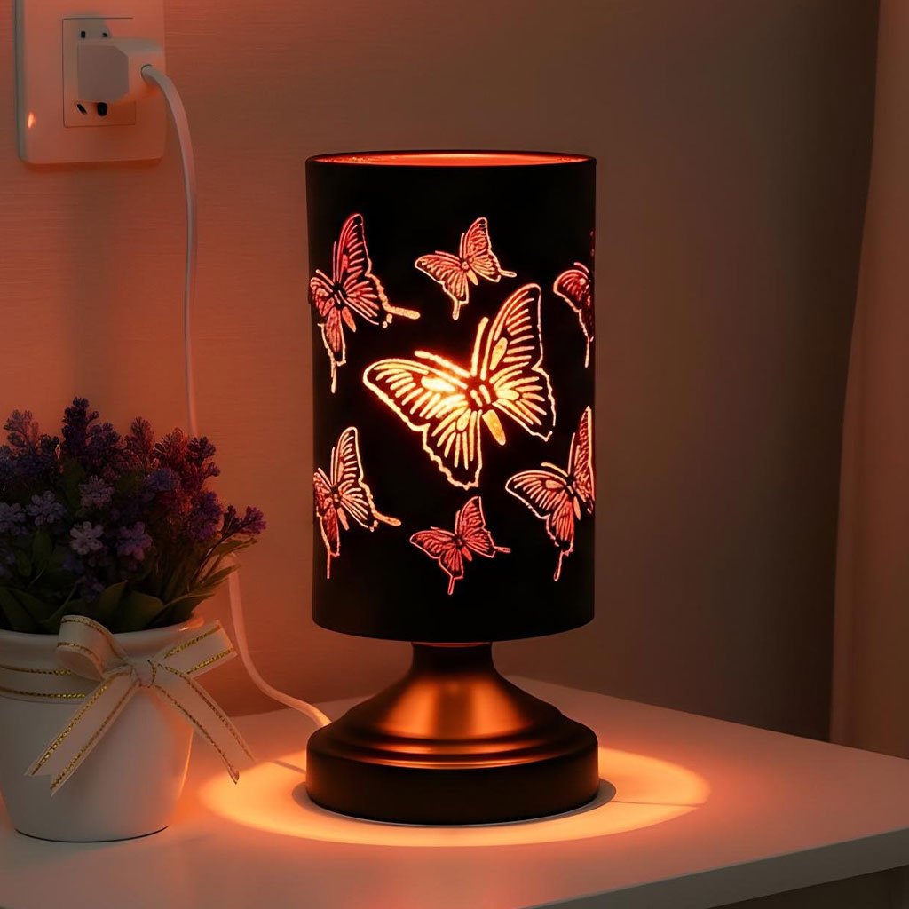 Lampe Décorative à Motifs Papillons – Lumière Douce et Ambiance Poétique image 2