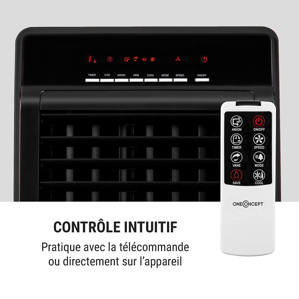 Rafraîchisseur d’Air Mobile 4-en-1 avec Ioniseur et Réservoir 8L image 2