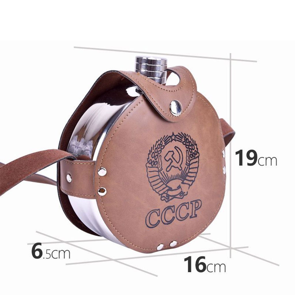 Flasque Métallique 1200ml avec Étui et Sangle en Cuir image 7