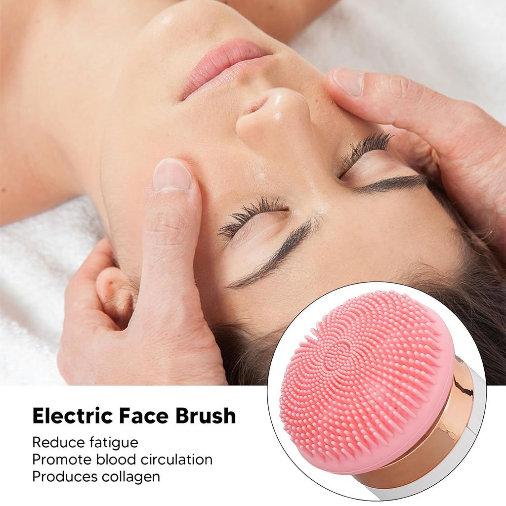 Brosse Nettoyante Visage Électrique à Micro-Vibrations Étanche – فرشاة تنظيف الوجه image 3