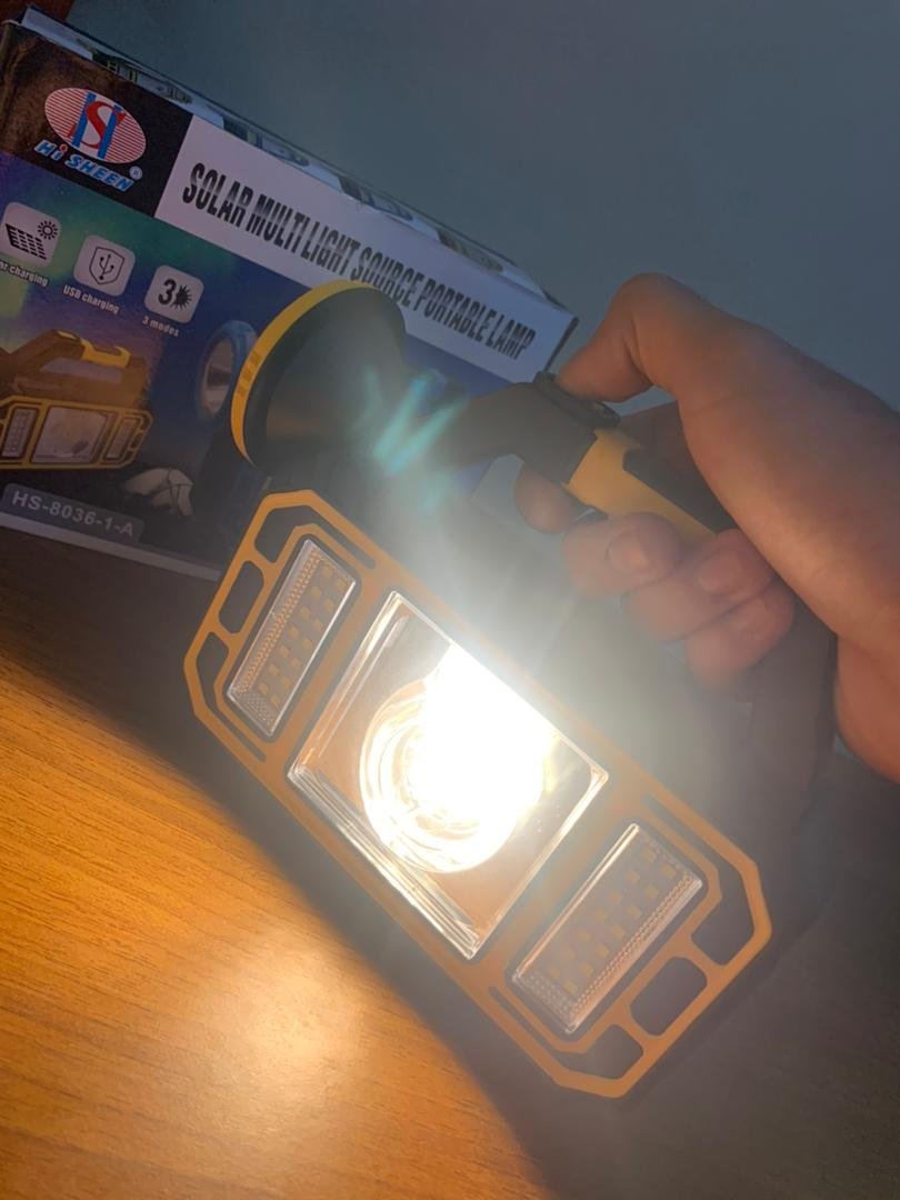 Lampe Solaire Portable Multifonctionnelle HS-8036-7 – مصباح شمسي محمول متعدد الوظائف image 2