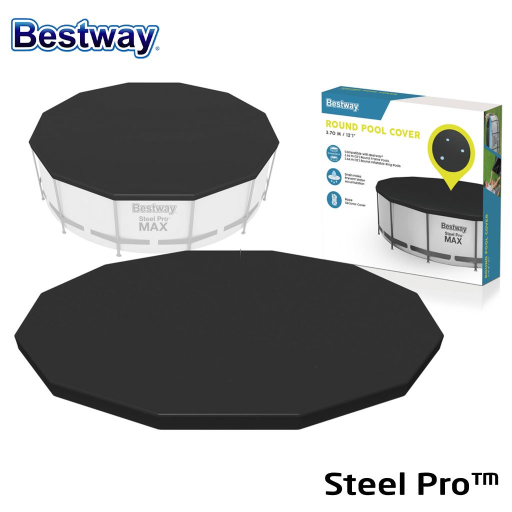 Grande Bâche de Piscine Ronde Ø370 cm Bestway 58037 – غطاء مسبح دائري كبير image 1