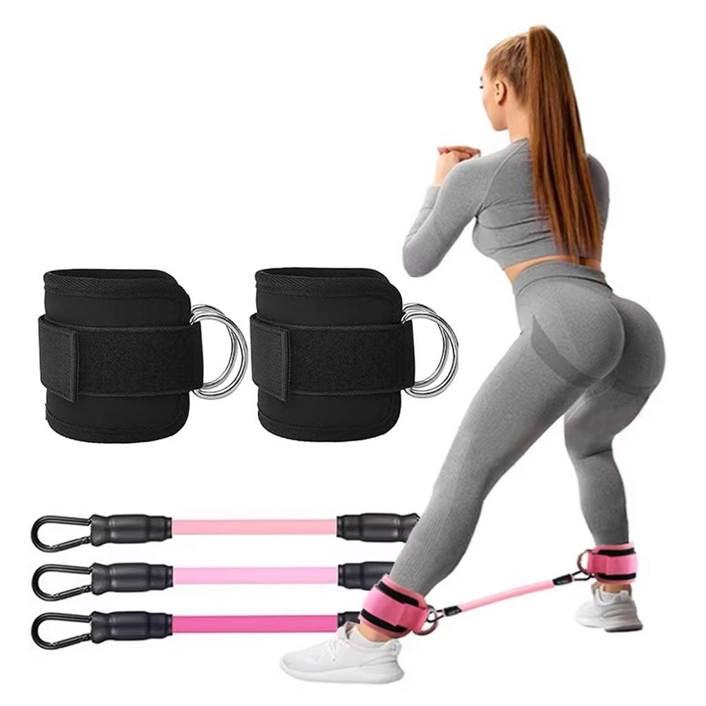 Bande de Résistance de Fitness avec Sangle Cheville – Entraînement Complet des Jambes à Domicile ou en Voyage image 5