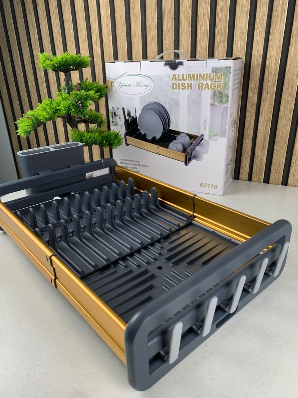Égouttoir à Vaisselle Extensible en Aluminium – Gain de Place et Organisation Intelligente image 9