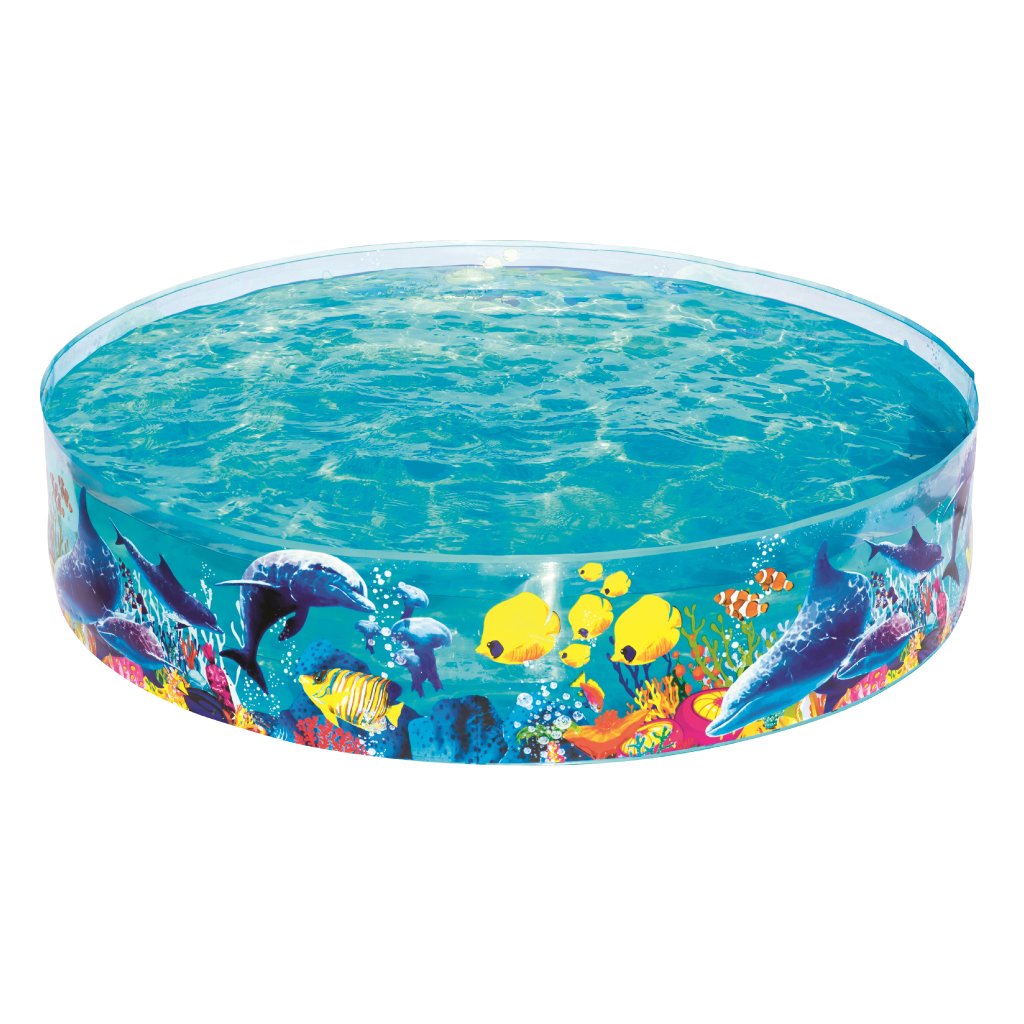 Piscine Rigide Aquarium 183x38 cm Bestway Enfants – مسبح صيفي صلب برسومات الأسماك للأطفال image 3