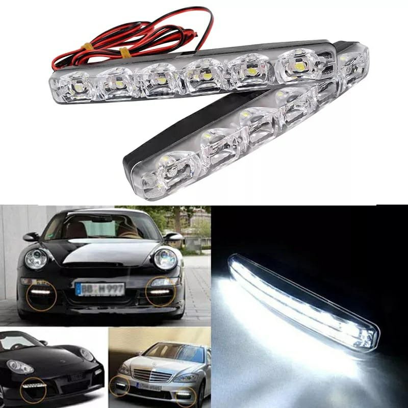 Feux de jour anti-brouillard Haute Puissance pour Voiture – 6 LED Blanches 6000K image 3