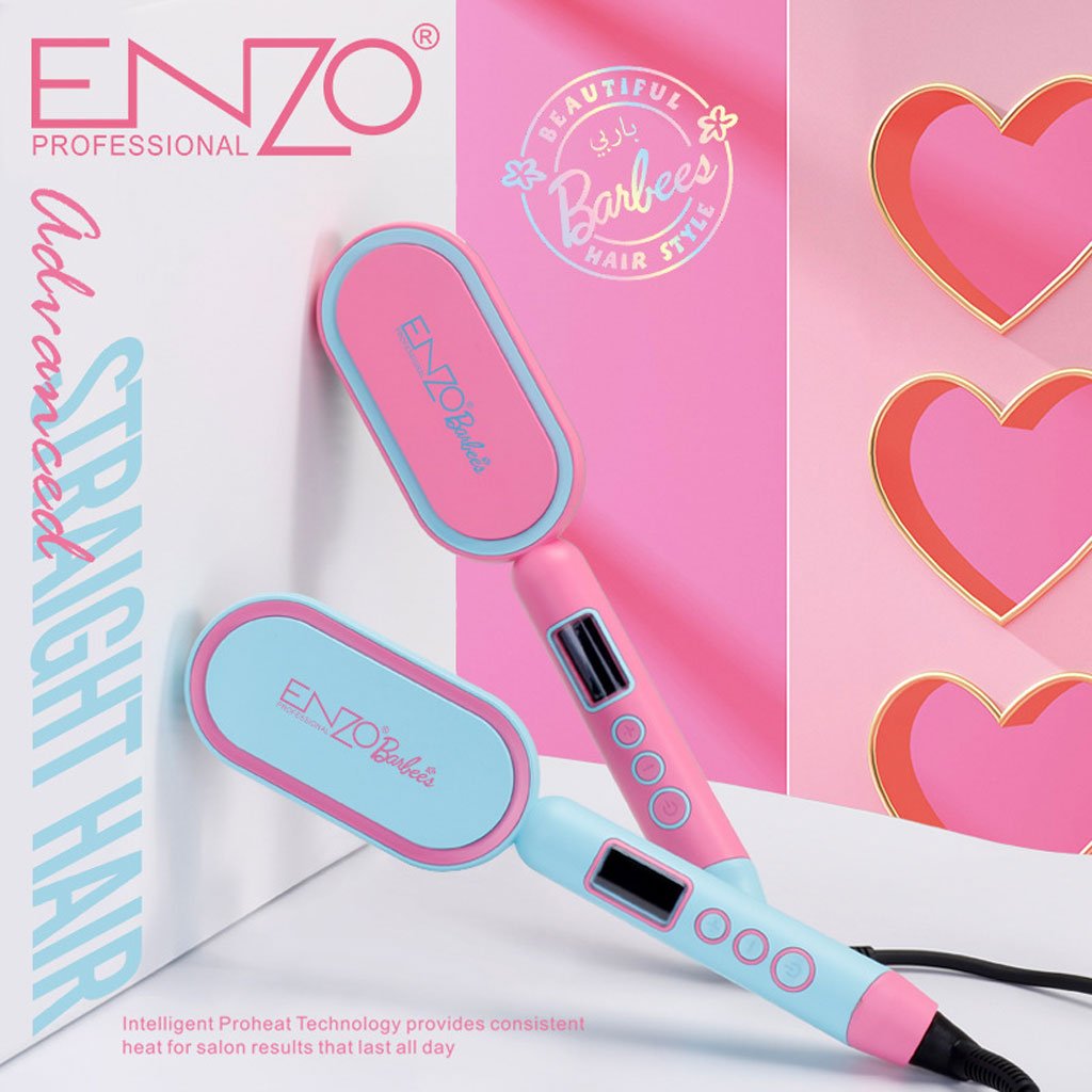 Brosse Lissante ENZO Barbie – Lissage Soin & Technologie Ionique image 3