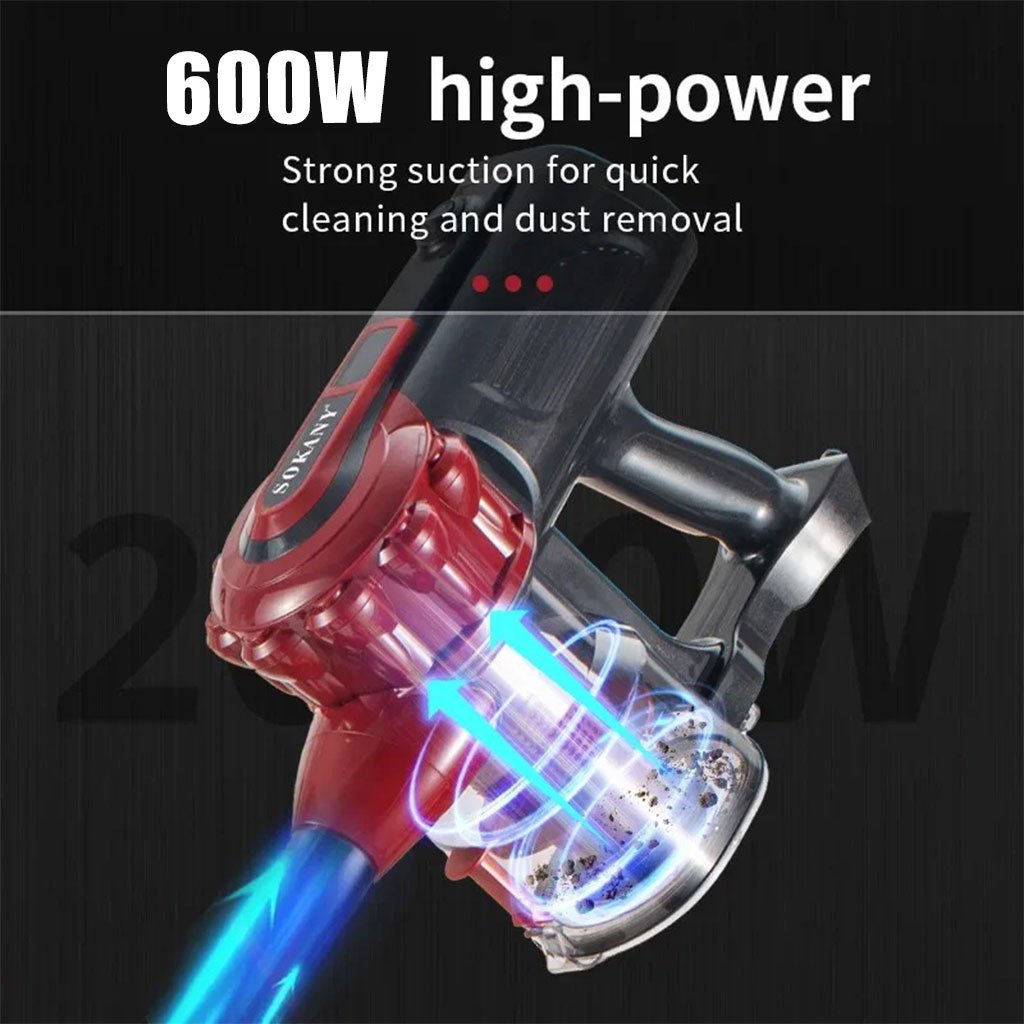 Aspirateur Compact 600W avec Filtre HEPA – Léger et Performant image 4