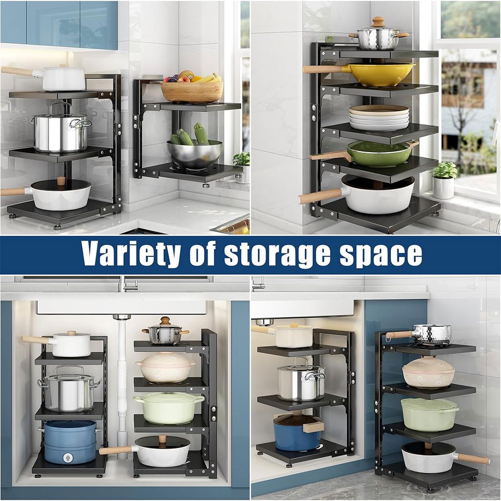Organisateur Réglable pour Casseroles et Poêles – Rangement Robuste et Modulable pour Cuisine image 7