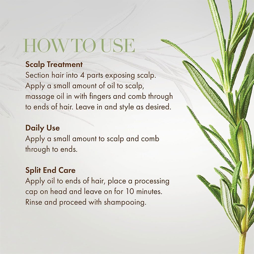 Huile Fortifiante Cheveux & Cuir Chevelu au Romarin et Menthe – Biotine & 30 Huiles Naturelles image 1