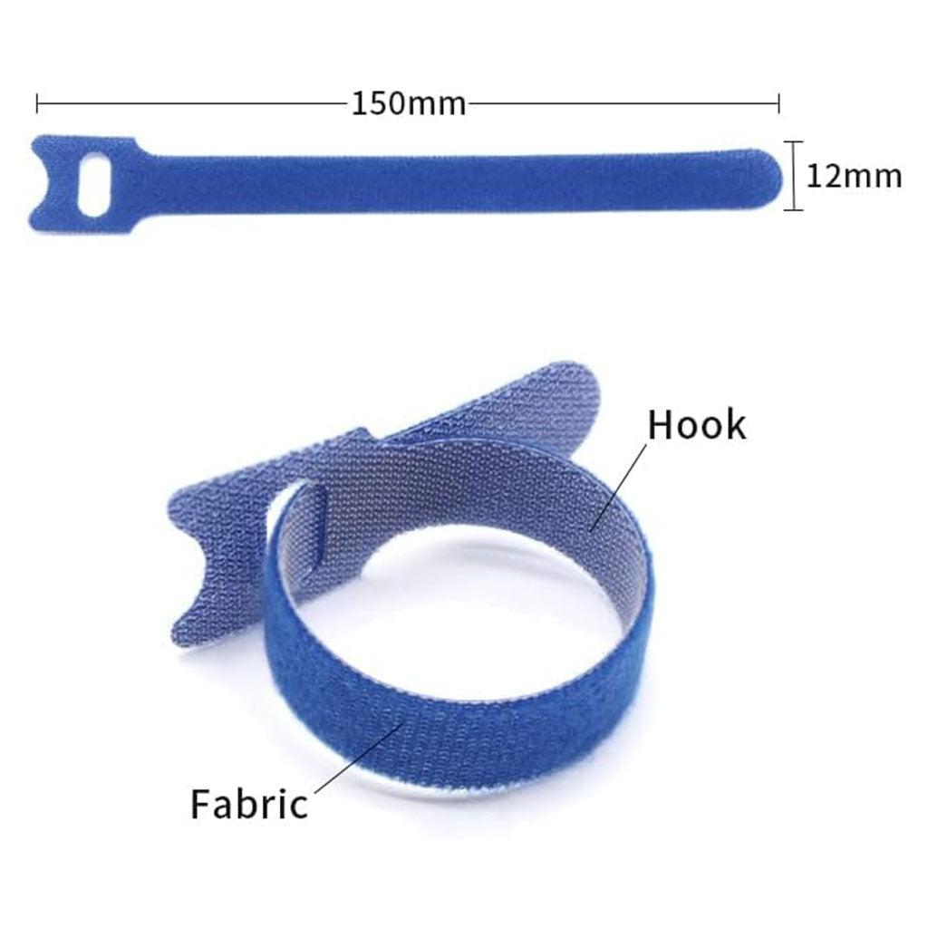 Organisateur de Câbles en Nylon : Pack de 20 Serre-Câbles Réutilisables