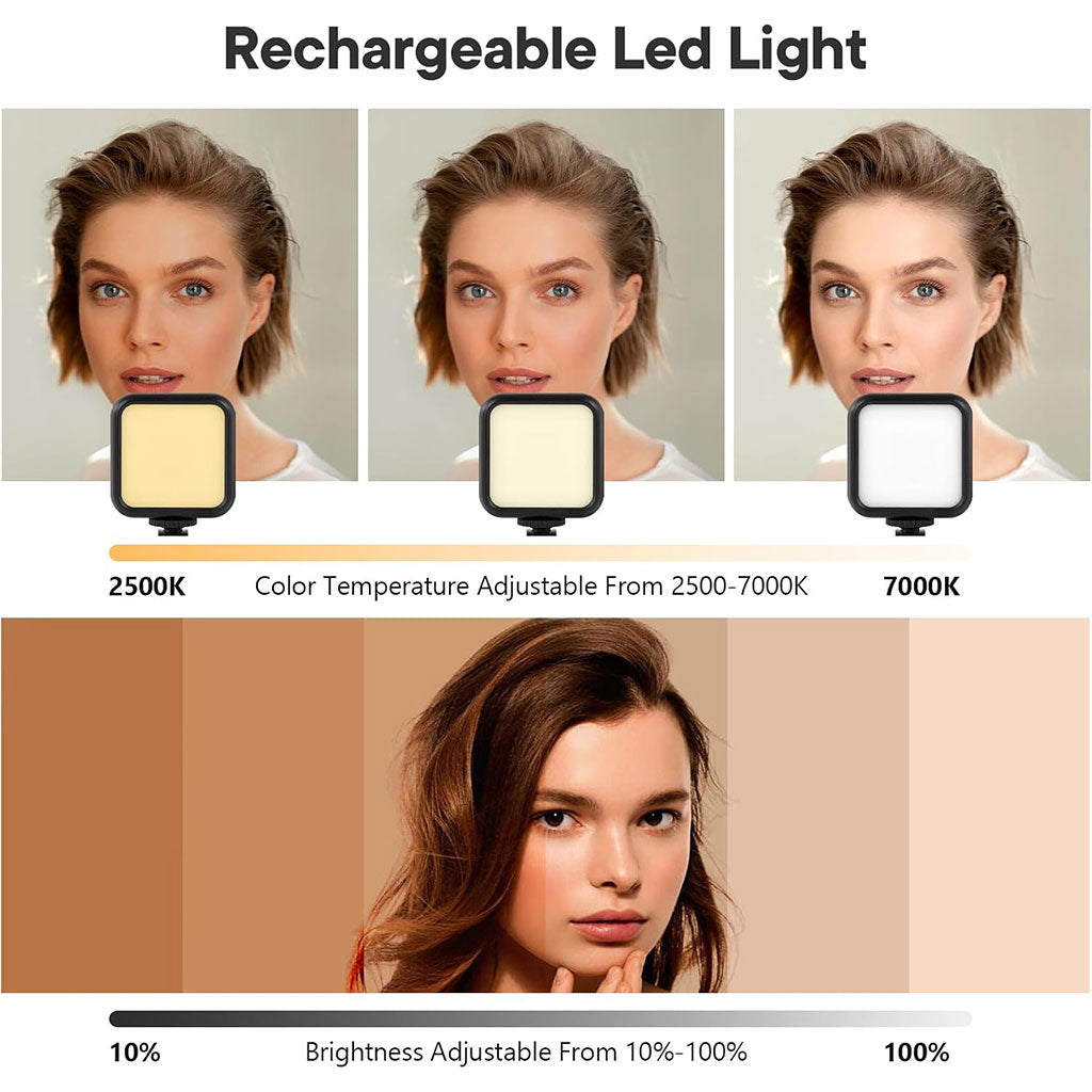 Kit Vlogging Complet avec Micro & LED RGB – Contenu Pro Facile