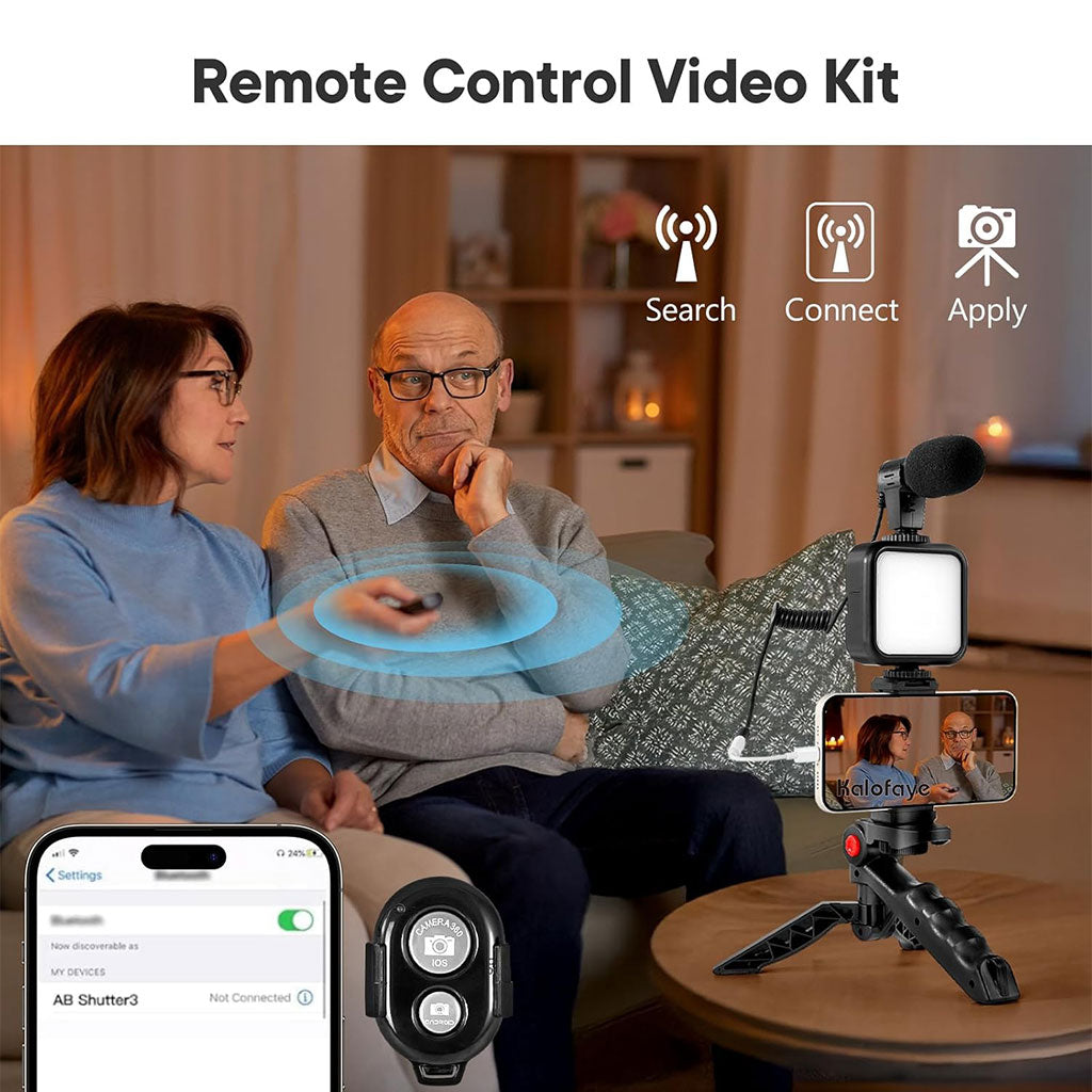 Kit Vlogging Complet avec Micro & LED RGB – Contenu Pro Facile
