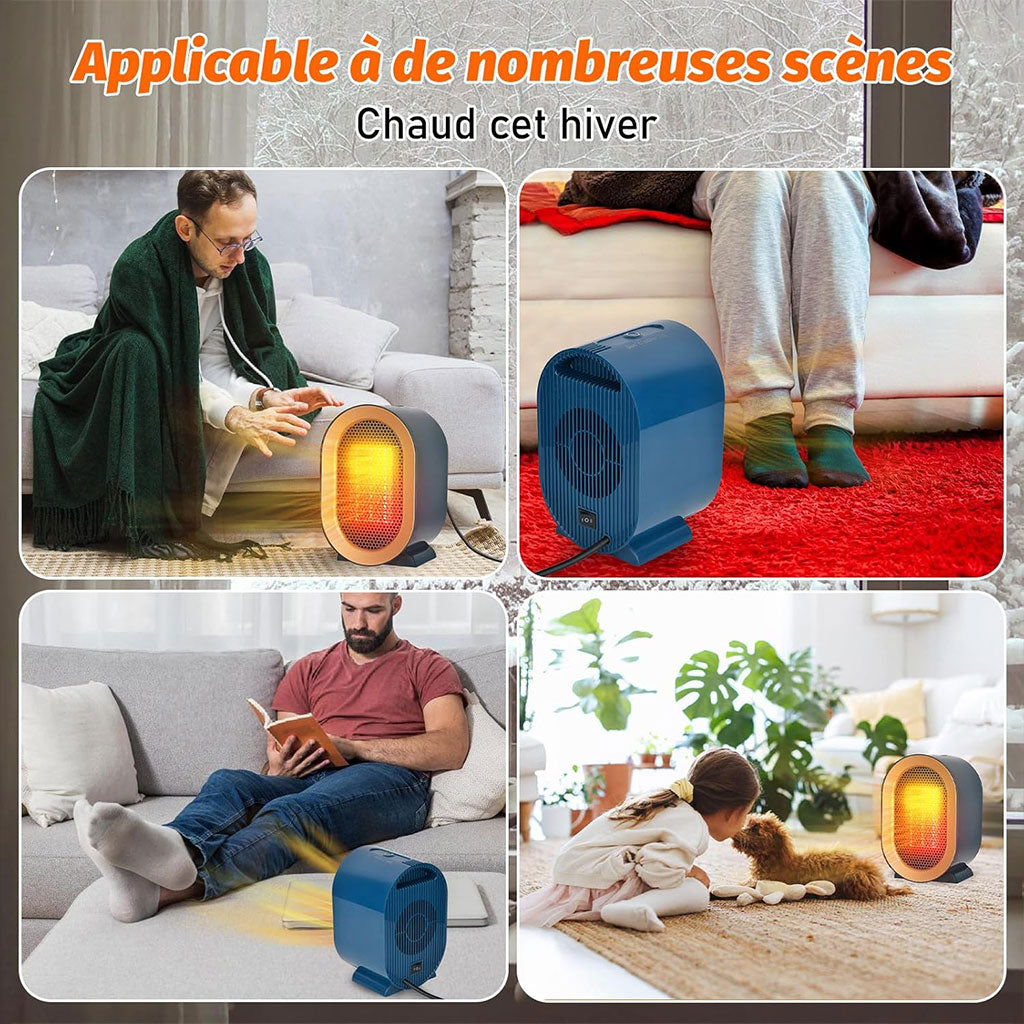 Chauffage Électrique Rapide 1200W – Chauffe en 3 Secondes