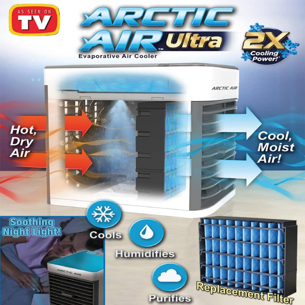 Rafraîchisseur d'Air Portable 4-en-1 Lumineux