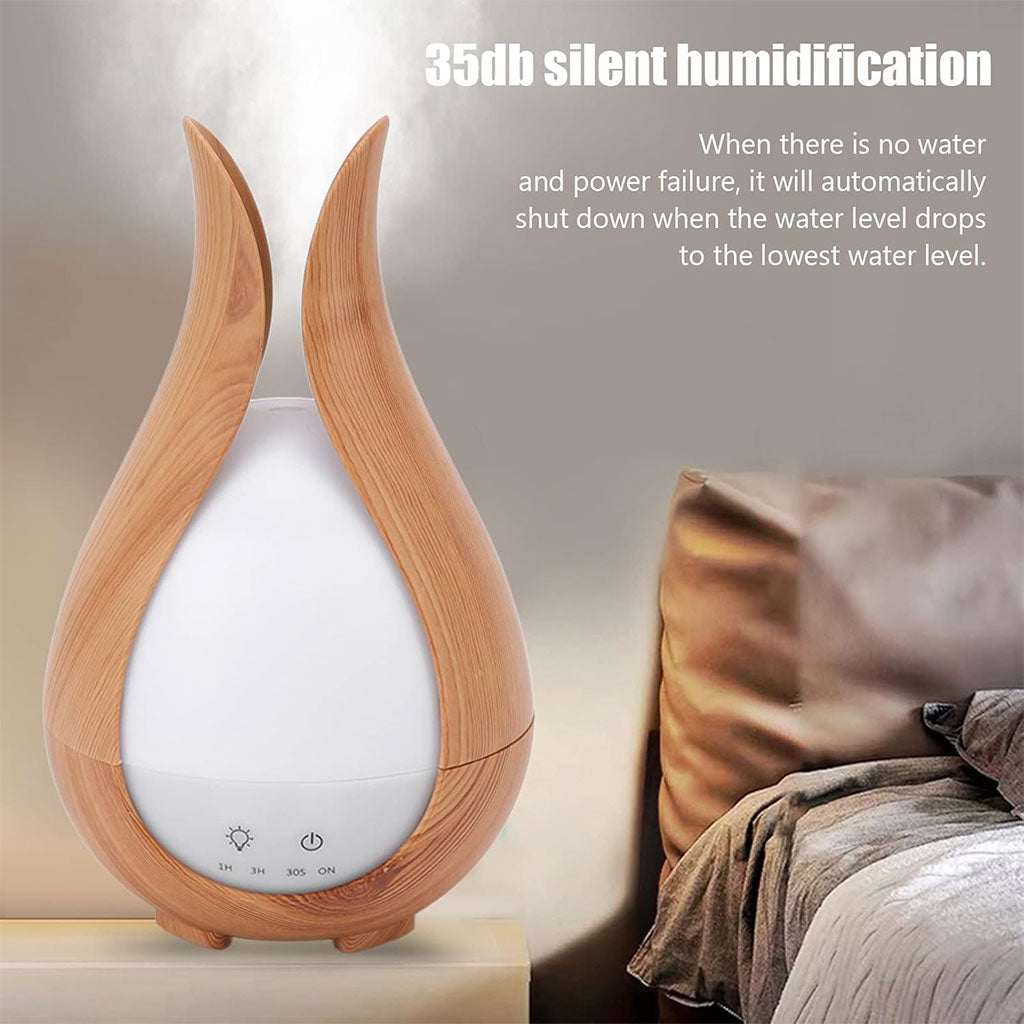 Humidificateur Motif Grain de Bois : Ambiance Zen et Silencieuse